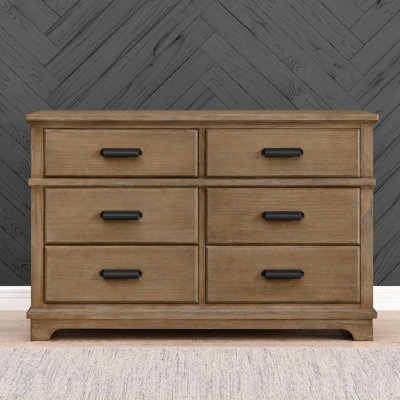 Asher 6 Drawer Dresser with Changing Top and Interlocking Drawers - Fully Assembled