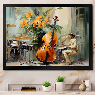 Chello Jazz Rhythms - Music Canvas Prints