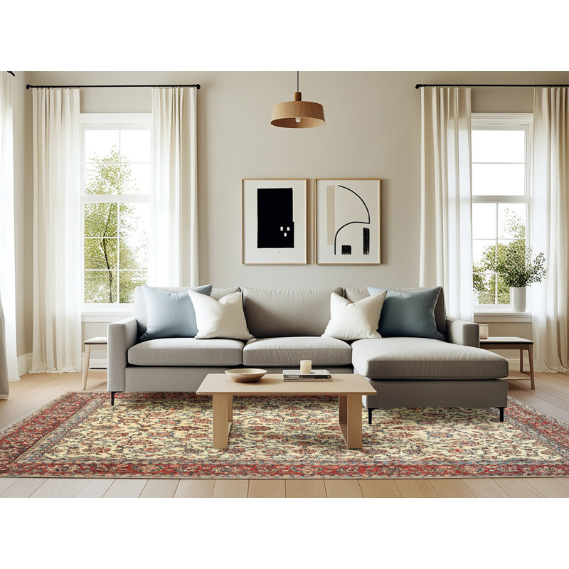 Lexi-Mai Oriental Indoor Rug, Rectangle 6' x 9'