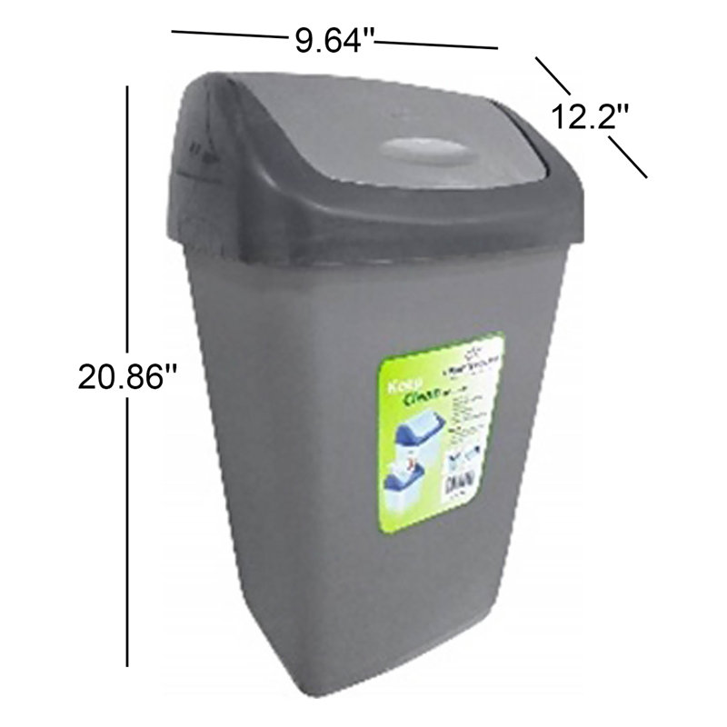 Poubelle pivotante 6,6 gallons