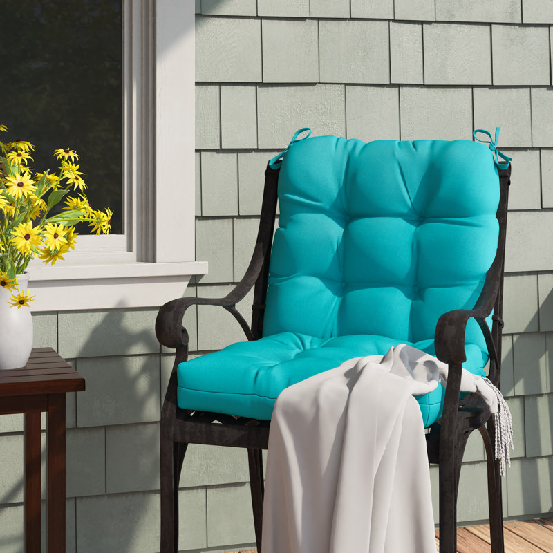 Lester Outdoor Chair Cushion, Teal, 1, 21" H x 21" W x 21" D