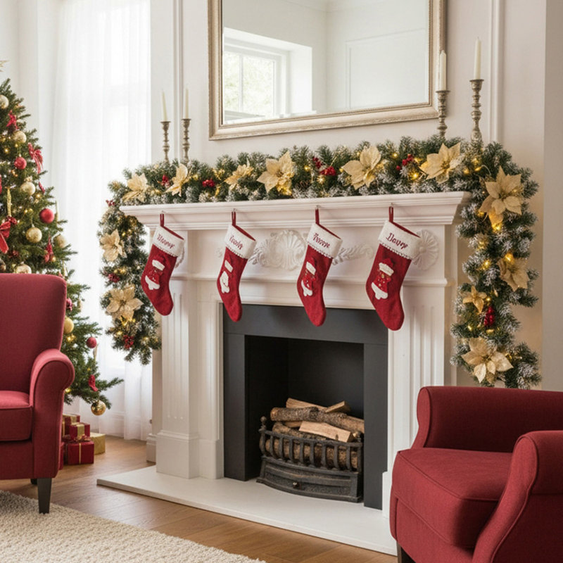 180cm Lighted Faux Garland with Lights