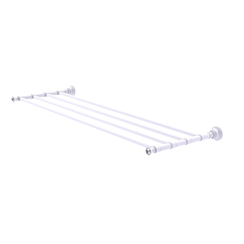 Porte-serviettes mural Freyja, Blanc mat, H 2 po x l 26 po x P 12,7 po