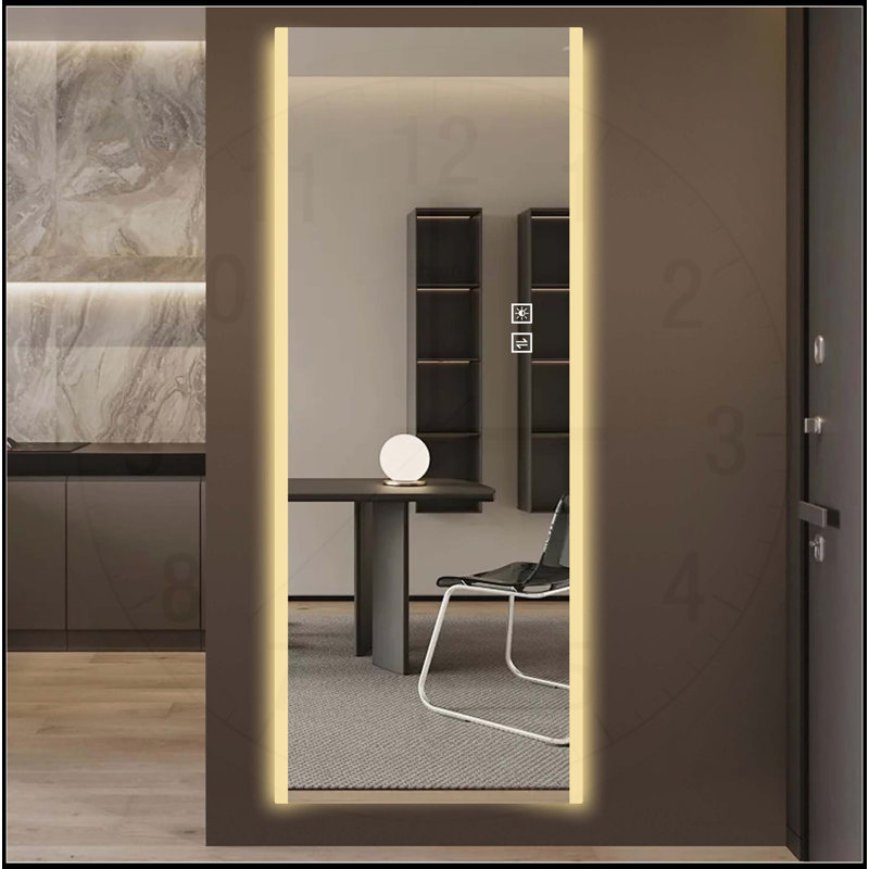 65*21in Led mirror full length