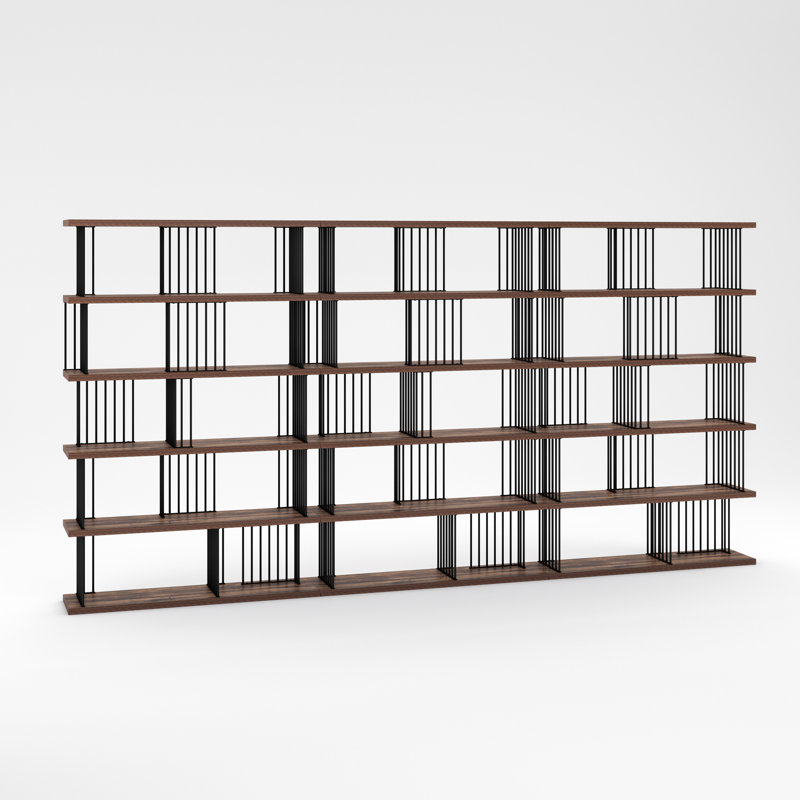 Etagere Bookcase, (5 Shelves) 70" H x 141.6" W x 11.8" D