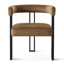 Ensemble de 8 fauteuils de salle à manger rembourrés en velours de 18 po (ensemble de 8)-131367549