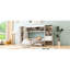 Full Size White Bed With Drawers And Shelves For Guest Room Side Flip Ample Storage Accommodation In Small Space
