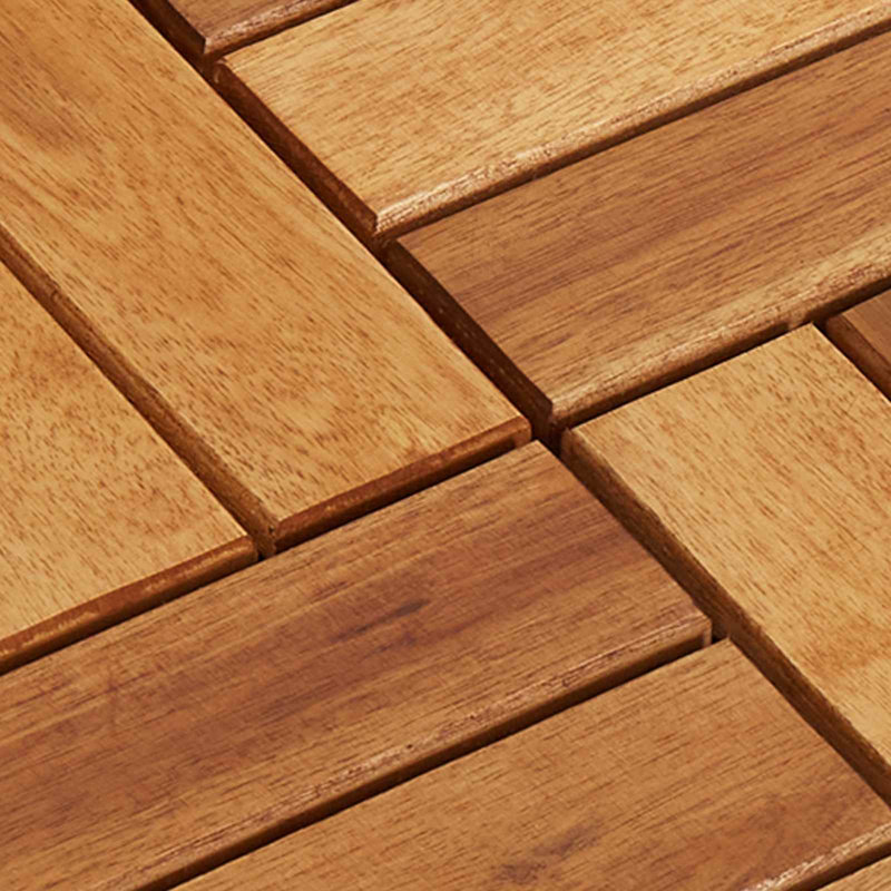 Carreau de terrasse vidaXL 20 pièces brun 11,81 po x 11,81 po en bois d'acacia, 20