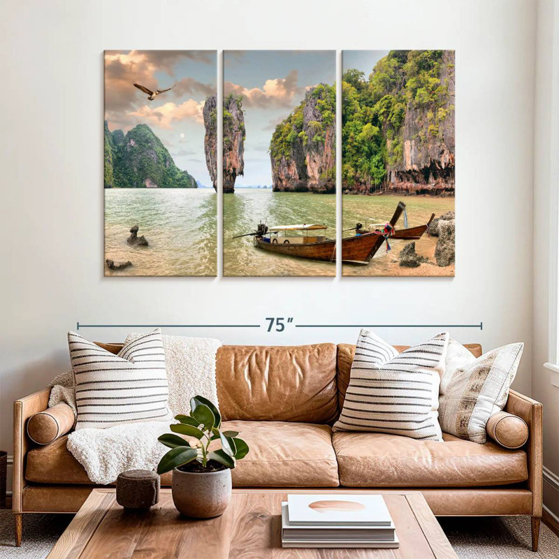 Mehar Phang Nga Bay Boats, 42" H x 65" W