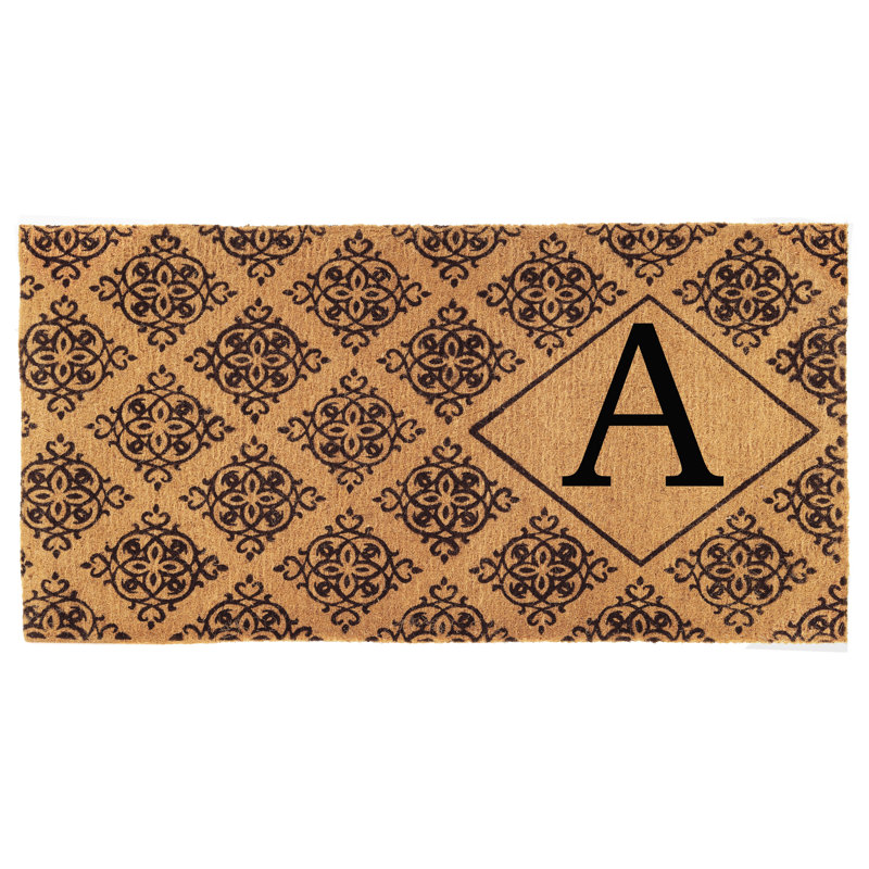 Zambrana Personalizable Outdoor Doormat, Rectangle 2' x 3', A