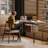 55.12"Light walnut Rectangular Solid Wood desks-107485063