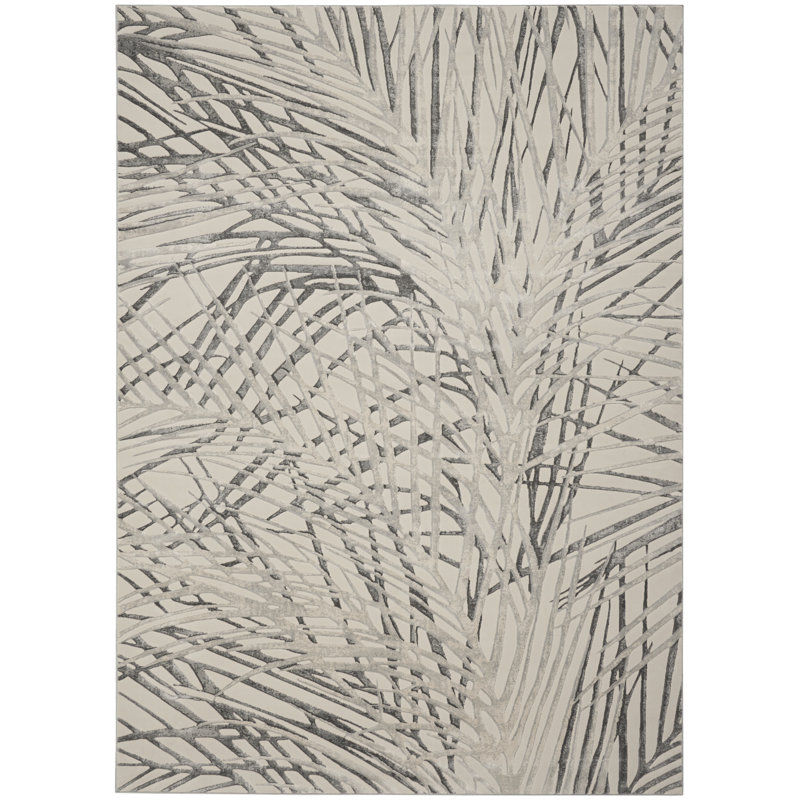 Rustic Tufted Grey Rug, Rectangle 282 x 389cm