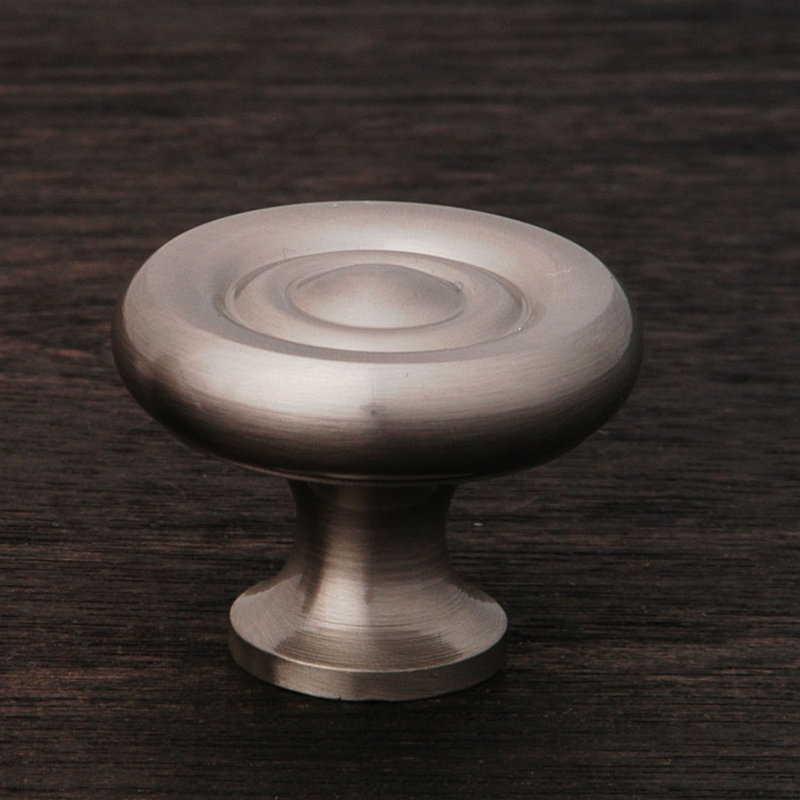 Poignée champignon géorgienne unie CK Series, Nickel satiné, Diamètre du bouton 1,25 po