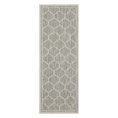 Trellis Patterned Indoor/Outdoor Area Rug