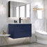 Ensemble de meuble-lavabo mural simple 30 po avec lavabo, robinet en alliage de zinc et tiroirs à fermeture en douceur Ciarra Sharee
