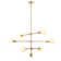 Dycus 6 - Light Dimmable Sputnik Modern Linear Chandelier
