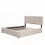 Lit plateforme tapissier confortable avec rangement supplémentaire et design élégant-266289129
