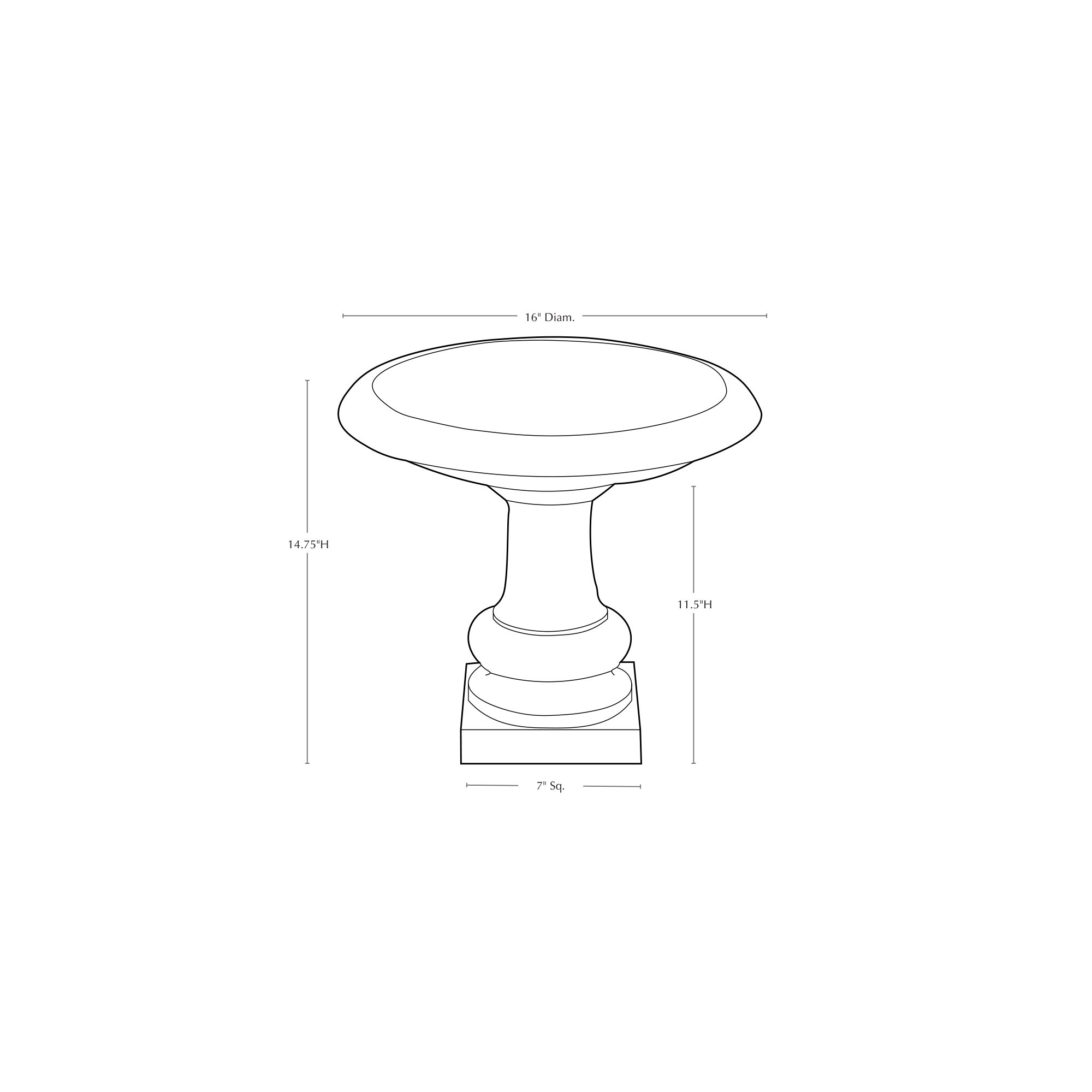 Connerton Birdbath, Pietra Vecchia