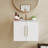 Glamora 24-Inch Wall-Mounted Vanity With Soft-Close Hinges And Durable Construction-123836436