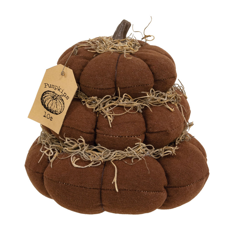 «Pumpkins 10 Cents» Stuffed Stacked Stacked, Brun