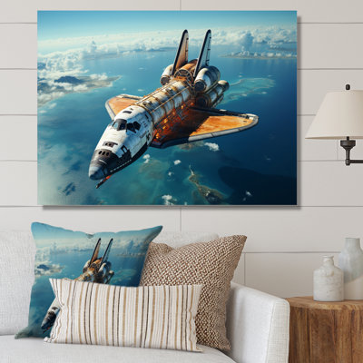 «Selig Space Shuttle Orbiting Earth I On», reproduction sur toile