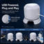 Projecteur lumineux de Noël, décoration intérieure dynamique rotative USB, veilleuse de Noël projetant des bonhommes de neige, des flocons de neige et des rennes pour mur ou plafond, décoration de chambre, de fête ou de salon