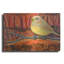Art mural en métal luxueux «Yellow Bird» par Bebe Keith, 16 po x 12 po