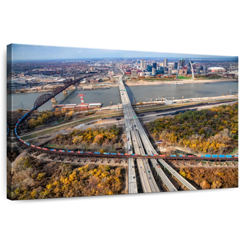 Road To St. Louis, 32" H x 48" W