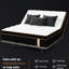 Matelas simple de 10 pouces avec mousse viscoélastique gélifiée, système de ressorts ensachés individuels, ressorts indépendants pour la séparation des mouvements, conception respirante et respirante