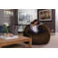Fauteuil à billes - fauteuil repose-pieds rond rembourré de mousse déchiquetée - Fauteuil à billes rembourré de mousse à mémoire de forme ultra douce avec housse en microsuède - Mobilier et accessoires rembourrés de mousse pour chambre de résid-24080500-86447330