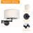 1-Light White Linen Shade Dimmable Swing Arm Sconce