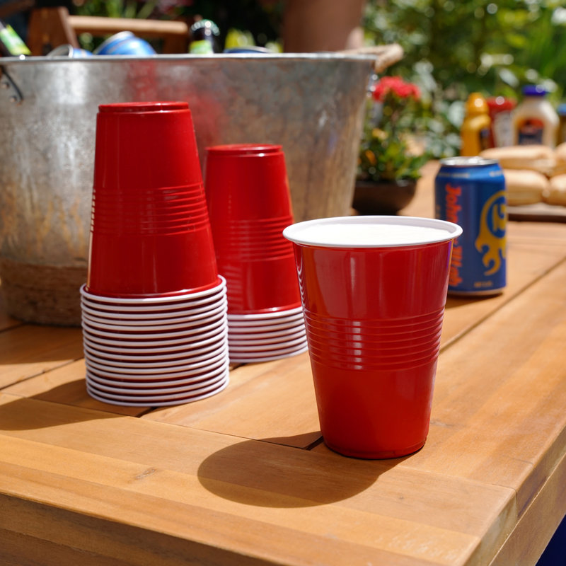 Gobelets en plastique 16 oz Party, rouge, 100 carats