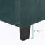Lit plateforme tapissier touffeté-500601656
