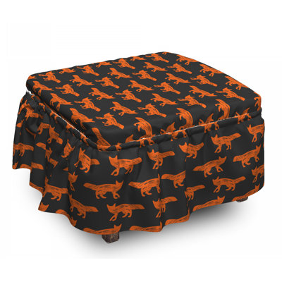 Box Cushion Ottoman Slipcover