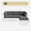 9-pcs 4" Thick Patio Cushion Covers – Water-repellent Replacements For 4-seat Sectional Sofa-600190314