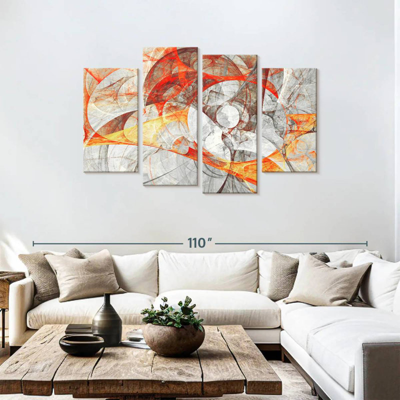 Avery Marble Dynamic Abstract, 48" H x 75" W