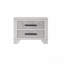 Table de chevet blanche 1Pc avec poignées de bar noires et table de chevet