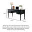 Bureau de style rustique vintage en bois massif avec tiroirs de rangement, table d'écriture à pieds tournés pour bureau à domicile-129346707-129346708