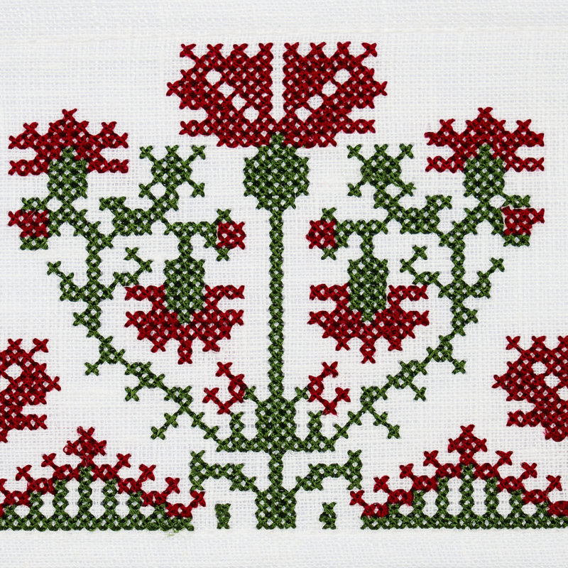 Ruban brodé Schumacher x Mary Mcdonald Custis, Claret