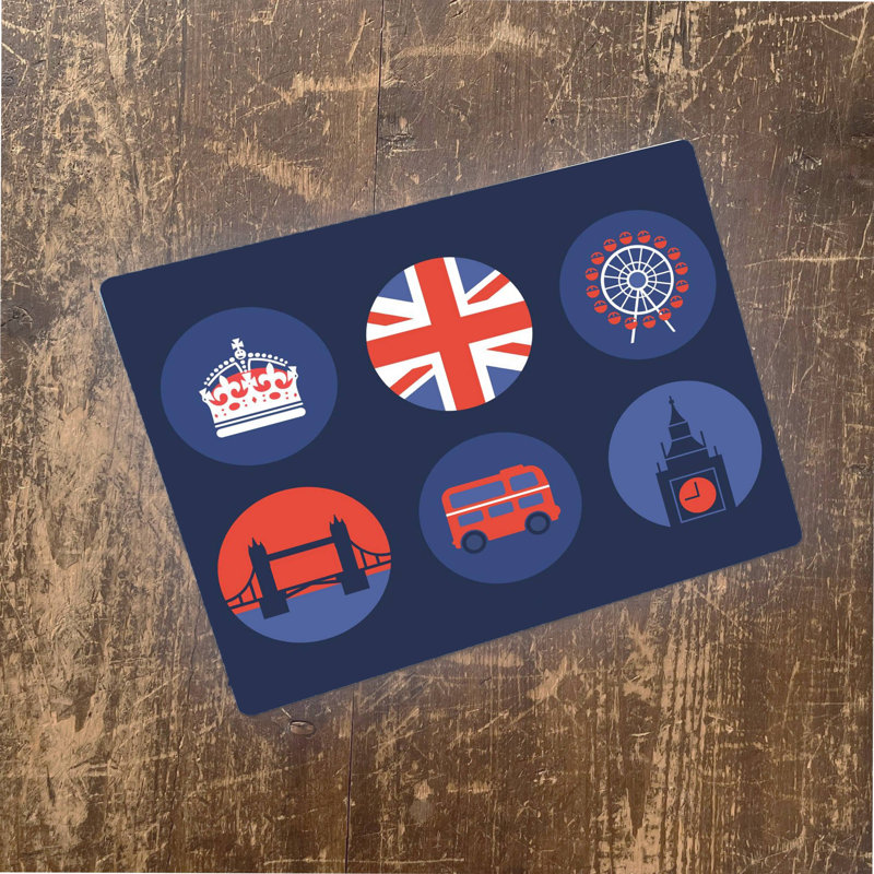 Cities & Countries Wall Decor on Metal, 15cm H x 20cm W