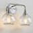 Nickel Finish/Clear Shade