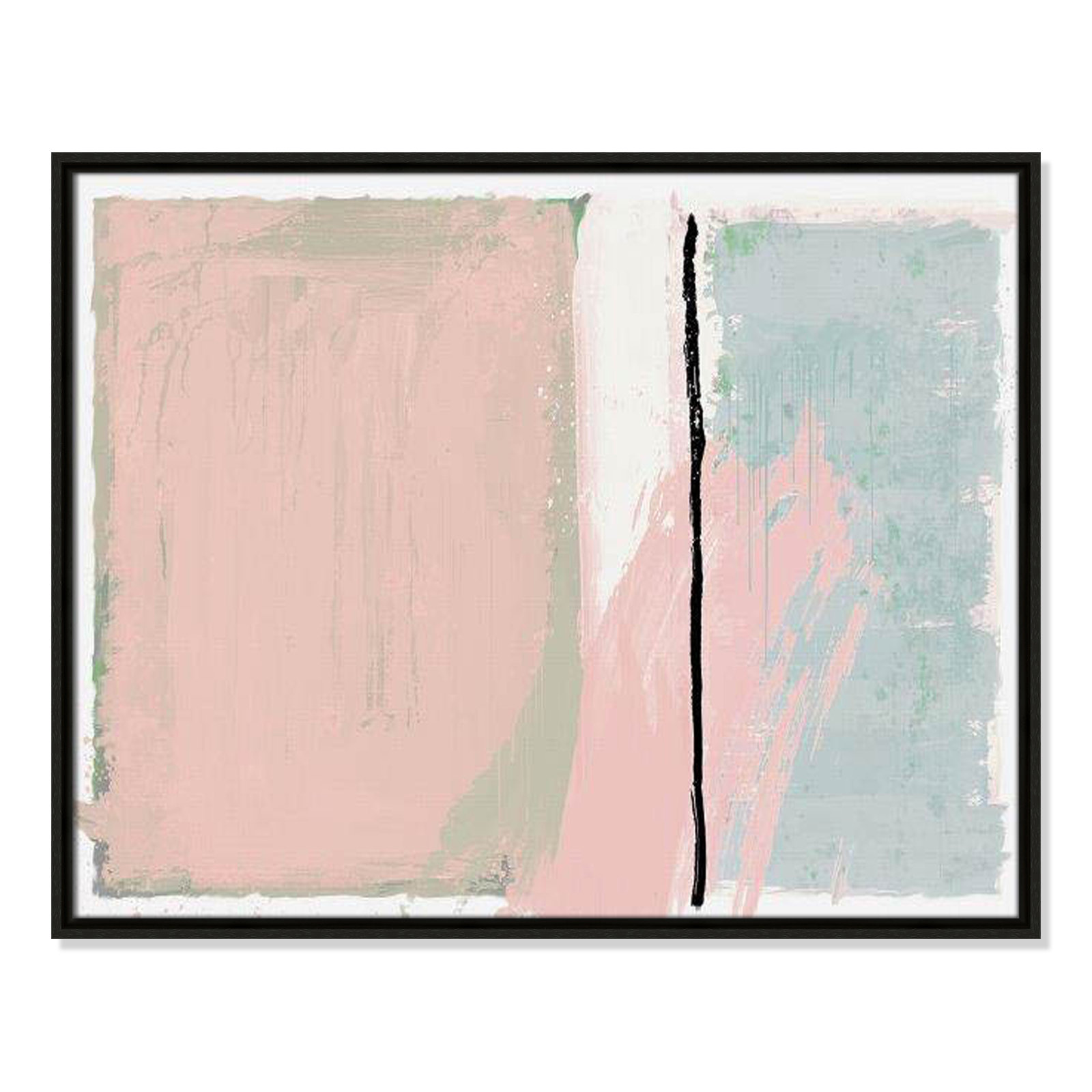 Pastel Opulance Print, 23.5" H x 29.5" W x 2" D, Espresso Floater Framed, No Mat