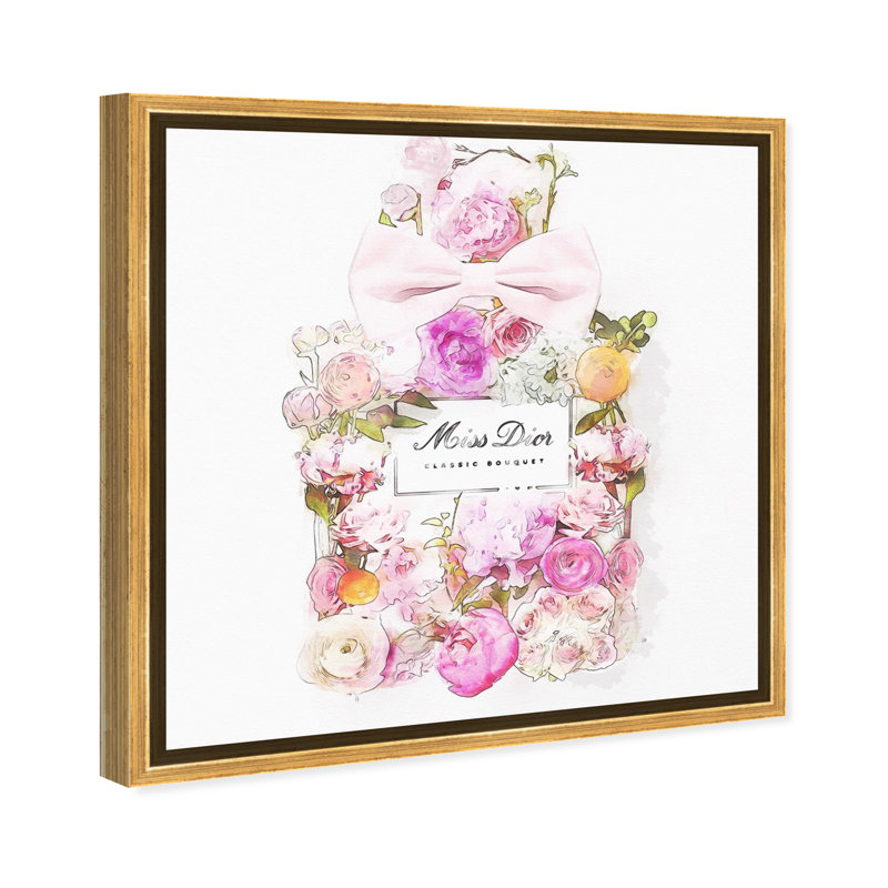 Mauve, beau bouquet - impression, H 40 po x l 40 po, Or