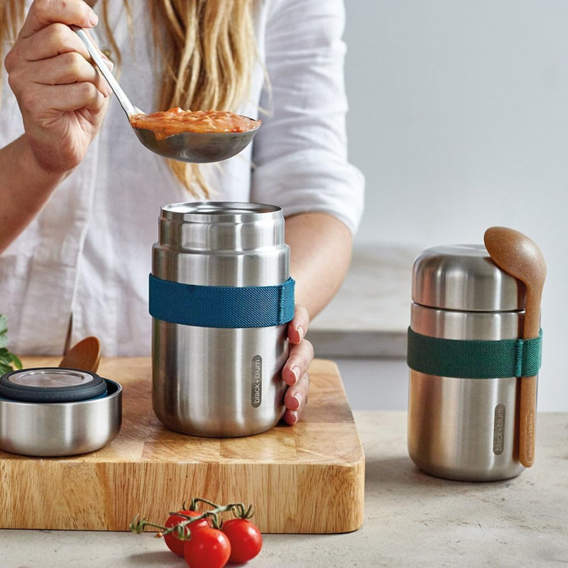 Black+Blum Food Flask 400ml, Blue