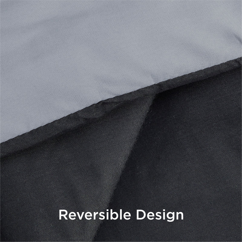 Ensemble d'édredon réversible Best vendeur, Édredon simple + 4 pièces supplémentaires, Gris