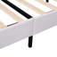 Grand lit plateforme en velours beige avec tête de lit attrayante en velours-2088615879-2088615867