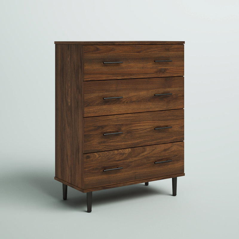 Cambi 30'' W 4 - Drawer Dresser, Dark Walnut/Dark Walnut