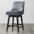 Aleksy Swivel Upholstered Counter Stool with Solid Wood Frame-100042157-87939663