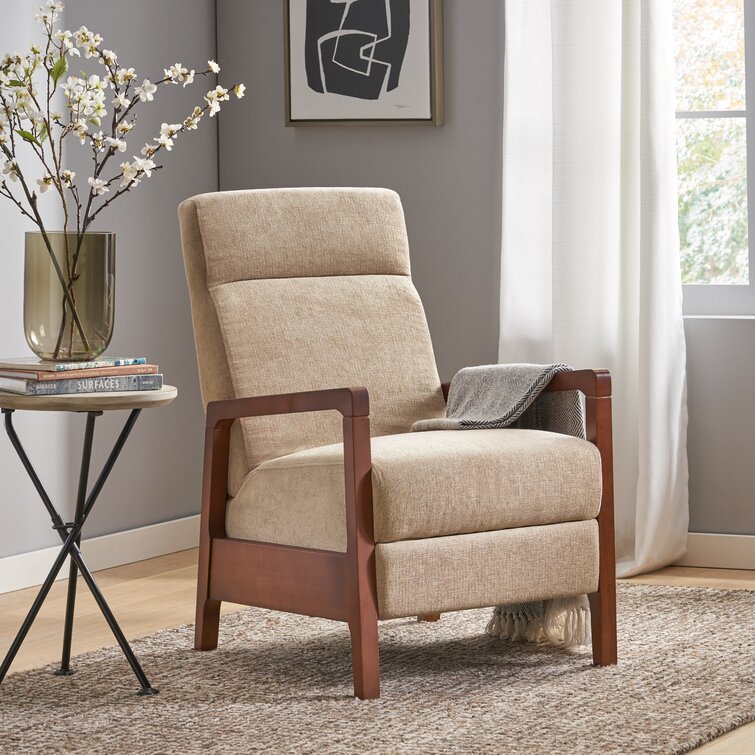 Latitude Run® Modern Living Room Upholstered Recliner Chair with Thick Seat  Cushion and Backrest