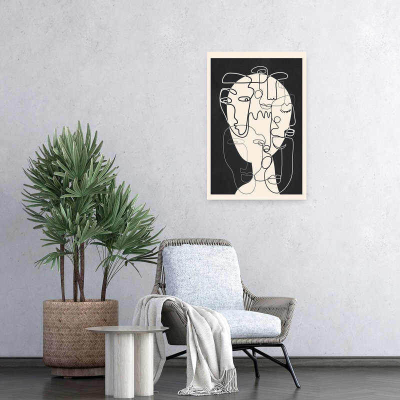 Art contemporain contemporain abstrait, H 24 po x l 16 po